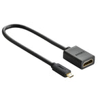 UGREEN 20134-20134 Micro HDMI Male to HDMI Female Adapter - Black-Wolf Media Store