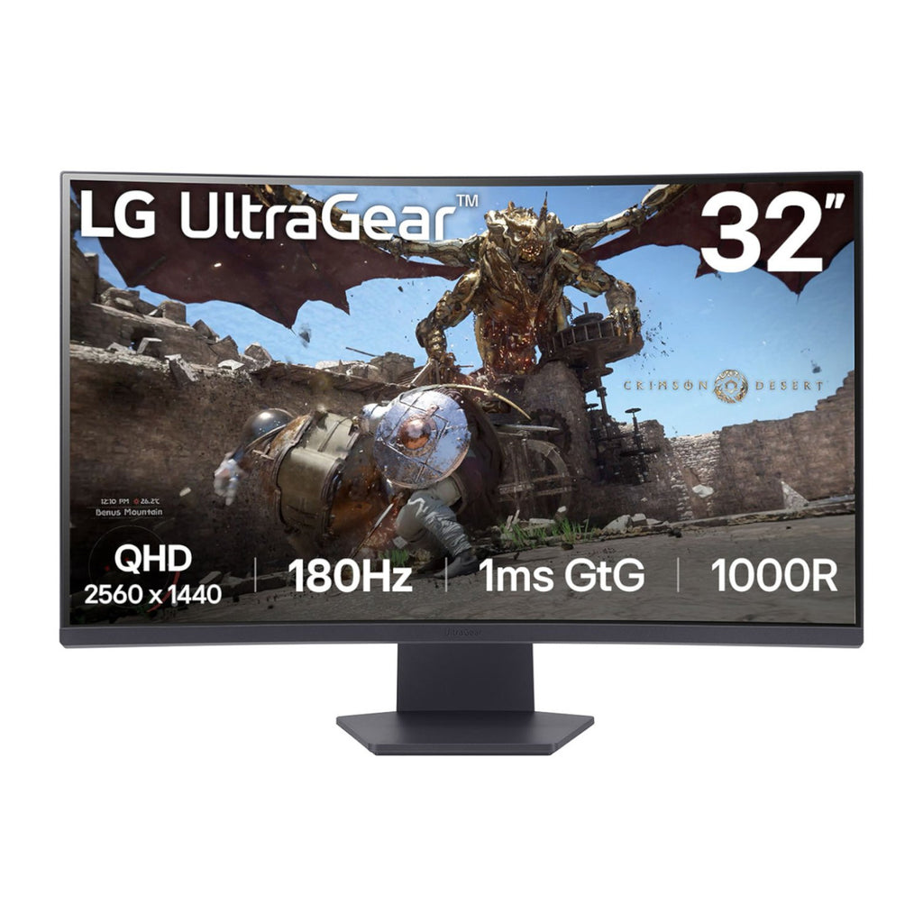 LG UltraGear 32" QHD VA Curved Gaming 180Hz 1ms - Wolf Media Store