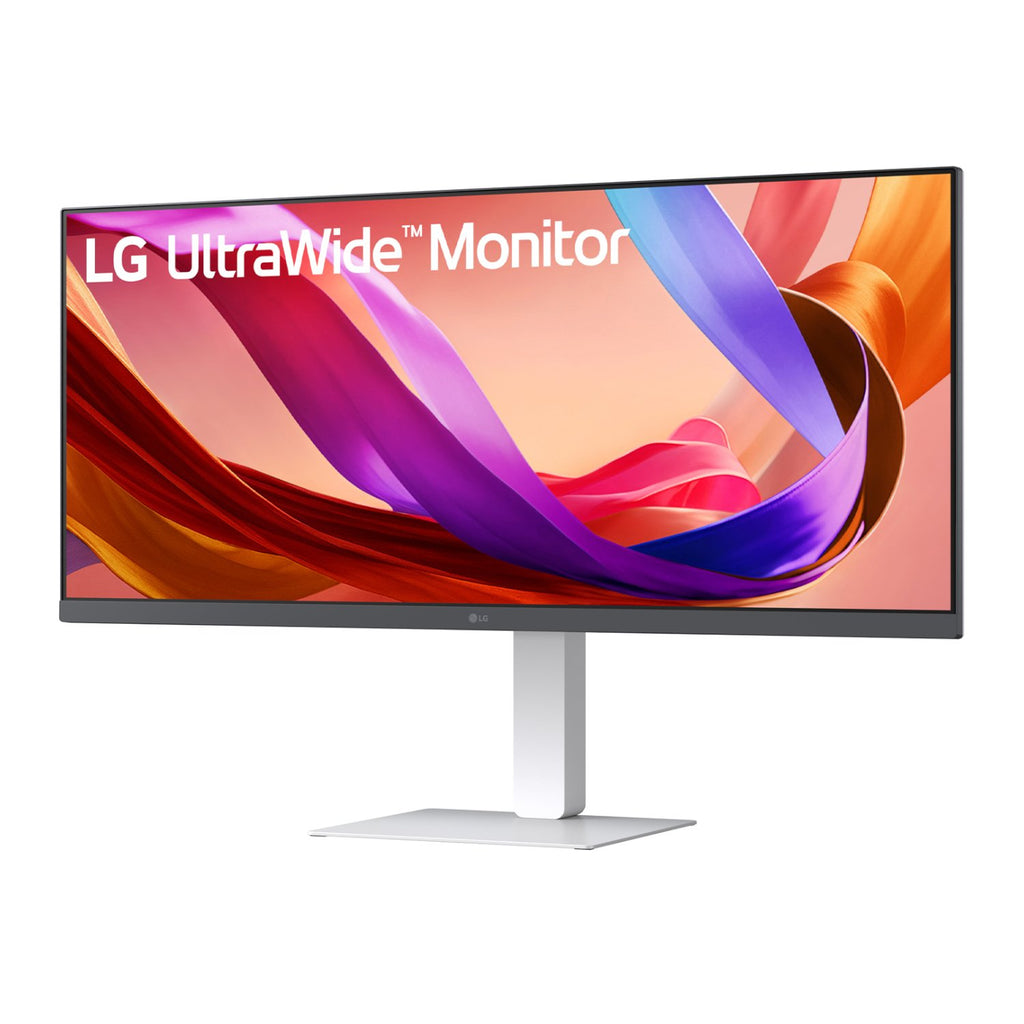 LG UltraWide 34" FHD IPS White Monitor 100Hz USB-C incl Speaker - Wolf Media Store