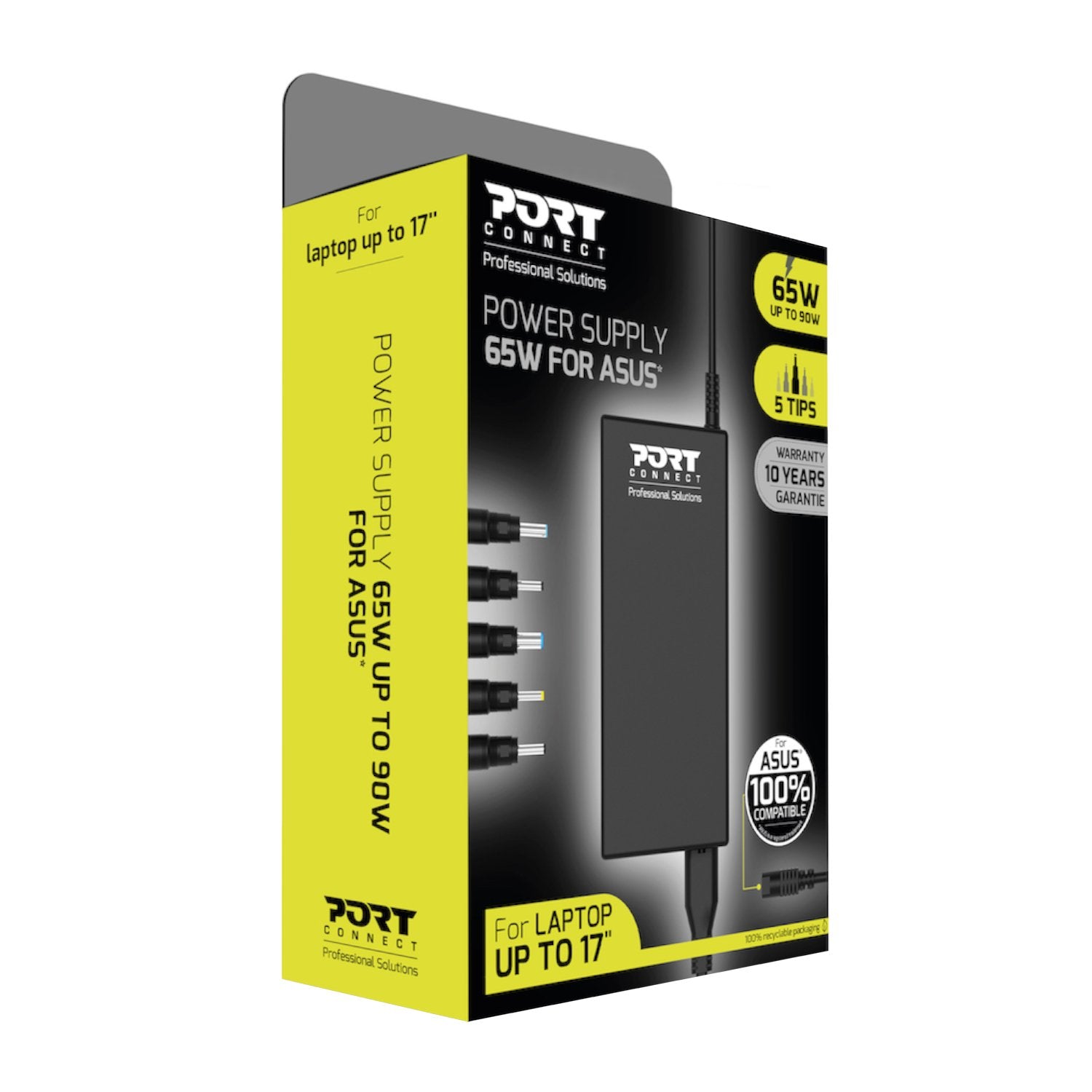 Port Connect 65W Notebook Adapter Asus-Wolf Media Store