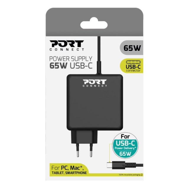 Port Connect Type-C 65W Universal Notebook Adapter-Wolf Media Store