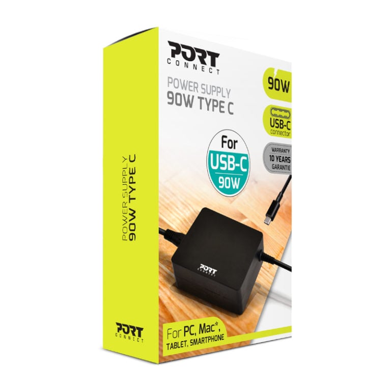 Port Connect 90W USB-C Notebook Adapter-Wolf Media Store