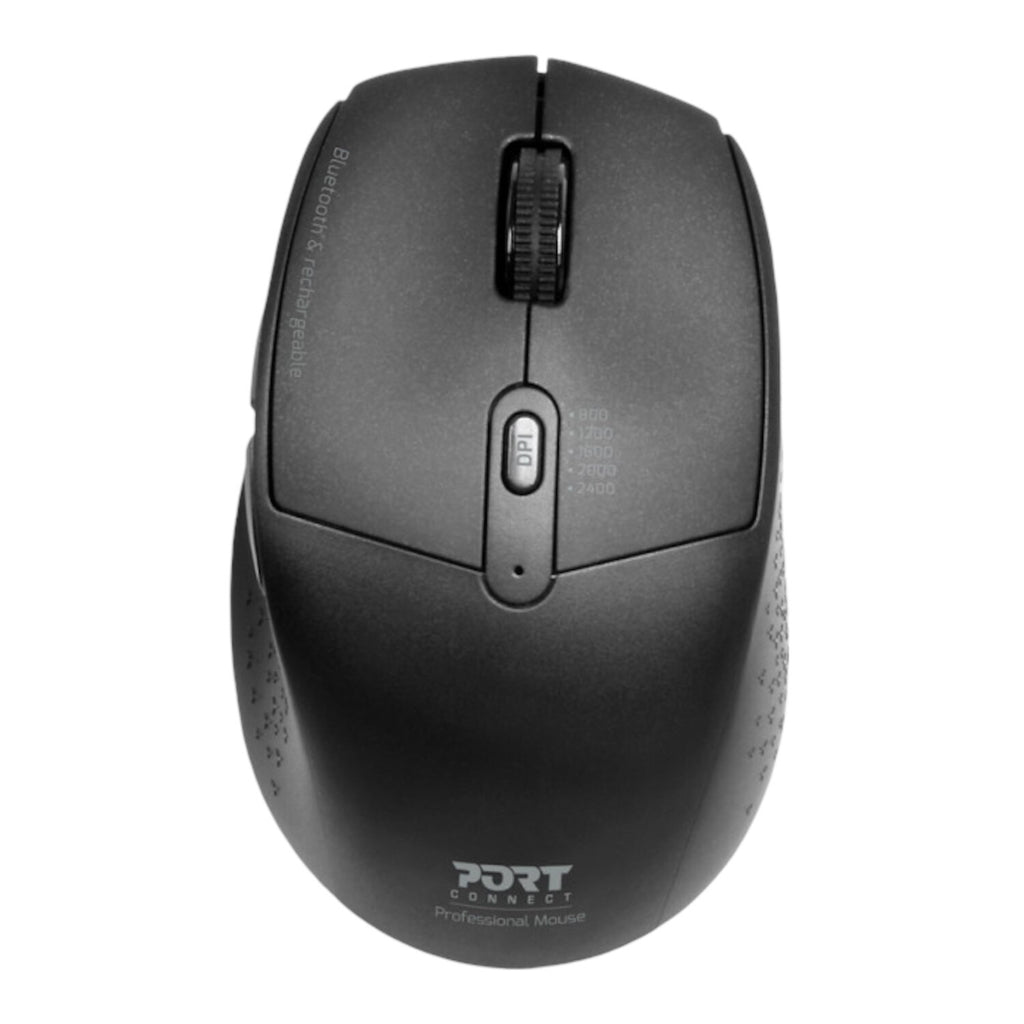 Port Connect 2.4GHz Wireless Bluetooth® Rechargeable Mouse PRO - Wolf Media Store