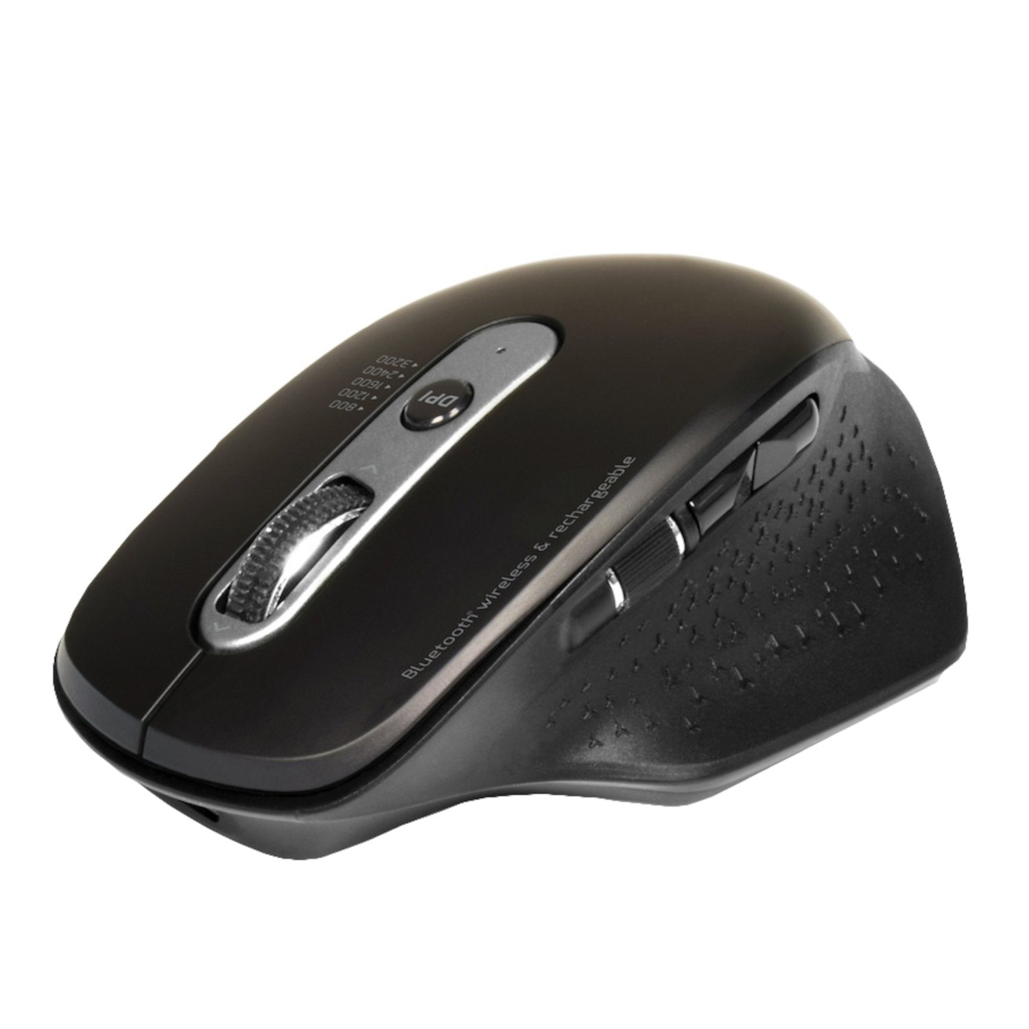 Port Connect Bluetooth Wireless and Rechargeable Executive Mouse - Black - Wolf Media Store