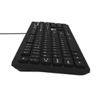 Port Connect Tough Office USB Keyboard - Black-Wolf Media Store
