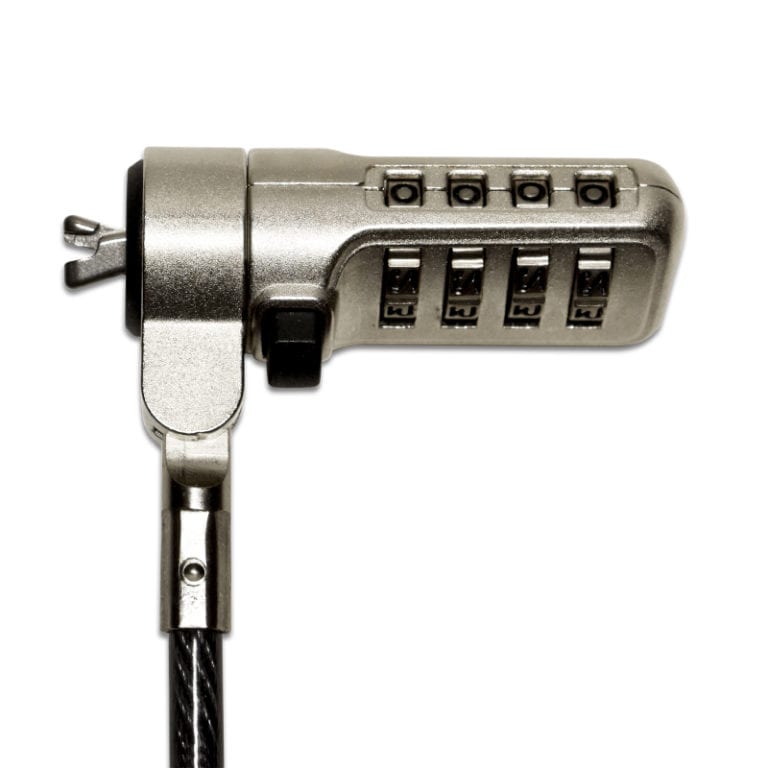 Port Connect 1.8m Wedge Combination Cable Lock-Wolf Media Store