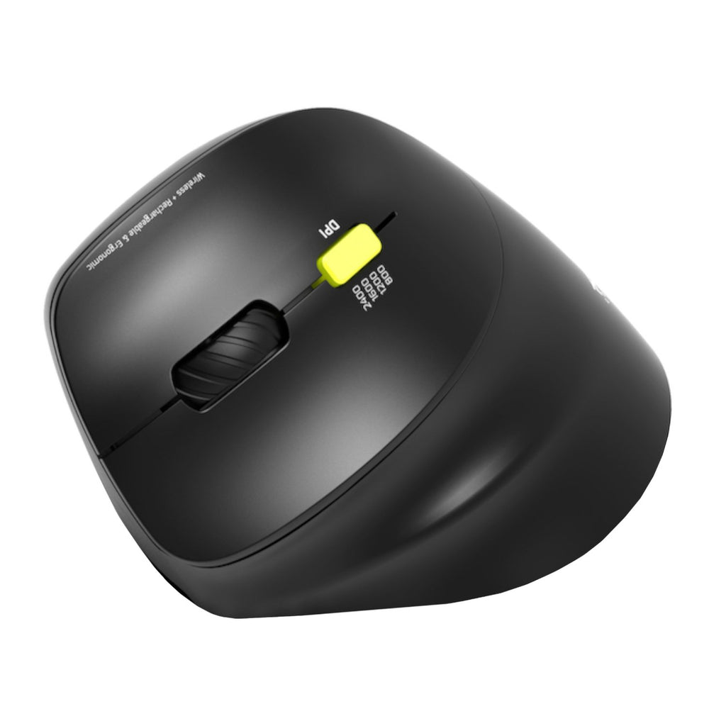 Port Connect Ergo Shape Rechargeable Wireless Mouse - Wolf Media Store
