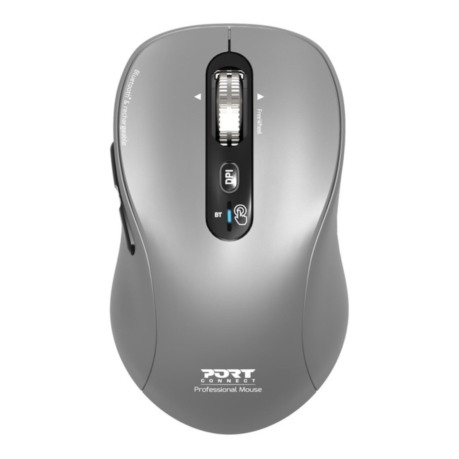 Port Connect Wireless Bluetooth Expert and Mac Mouse - Grey - Wolf Media Store