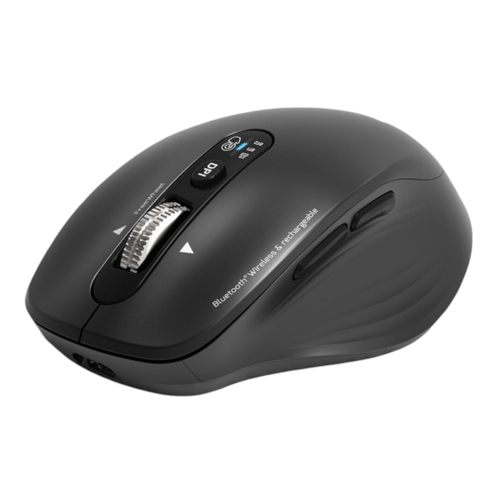 Port Connect Business 2.4GHz Rechargeable Bluetooth Wireless Mouse - Black - Wolf Media Store