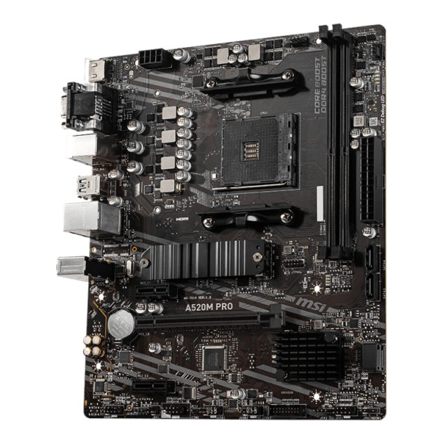 MSI A520M-PRO AMD AM4 MATX Gaming Motherboard-Wolf Media Store