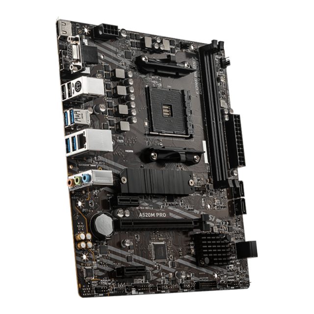 MSI A520M-PRO AMD AM4 MATX Gaming Motherboard-Wolf Media Store
