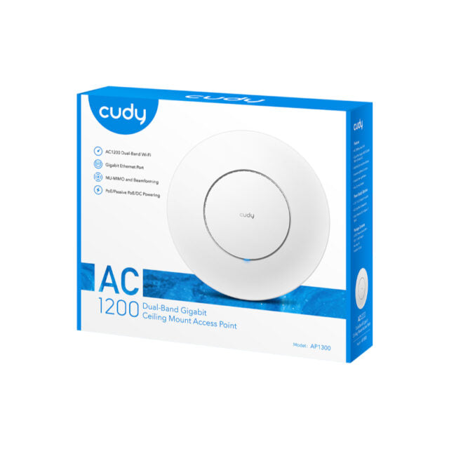 Cudy AC1200 Gigabit Dual Band Ceiling Access Point-Wolf Media Store
