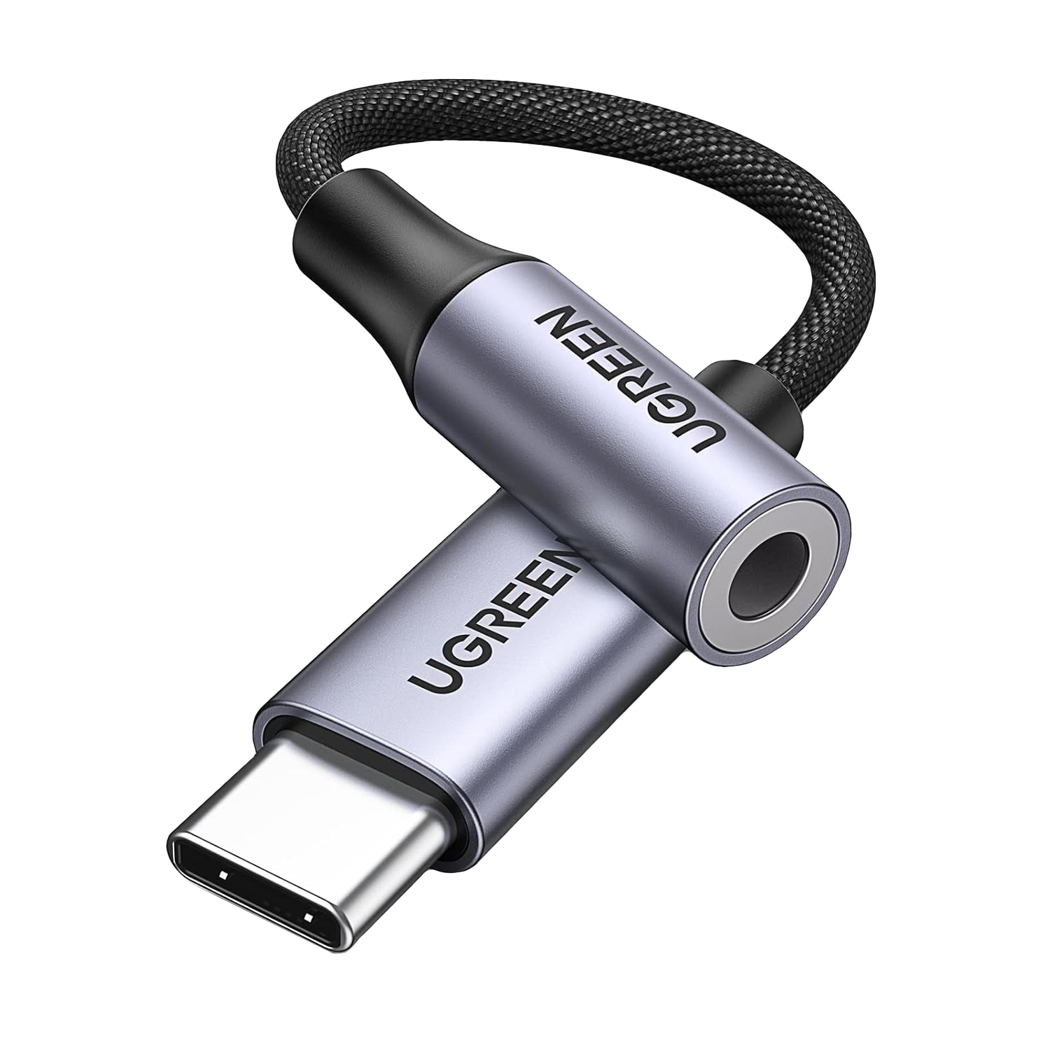 UGreen AV161 USB Type-C to 3.5mm 10cm Adapter - Wolf Media Store