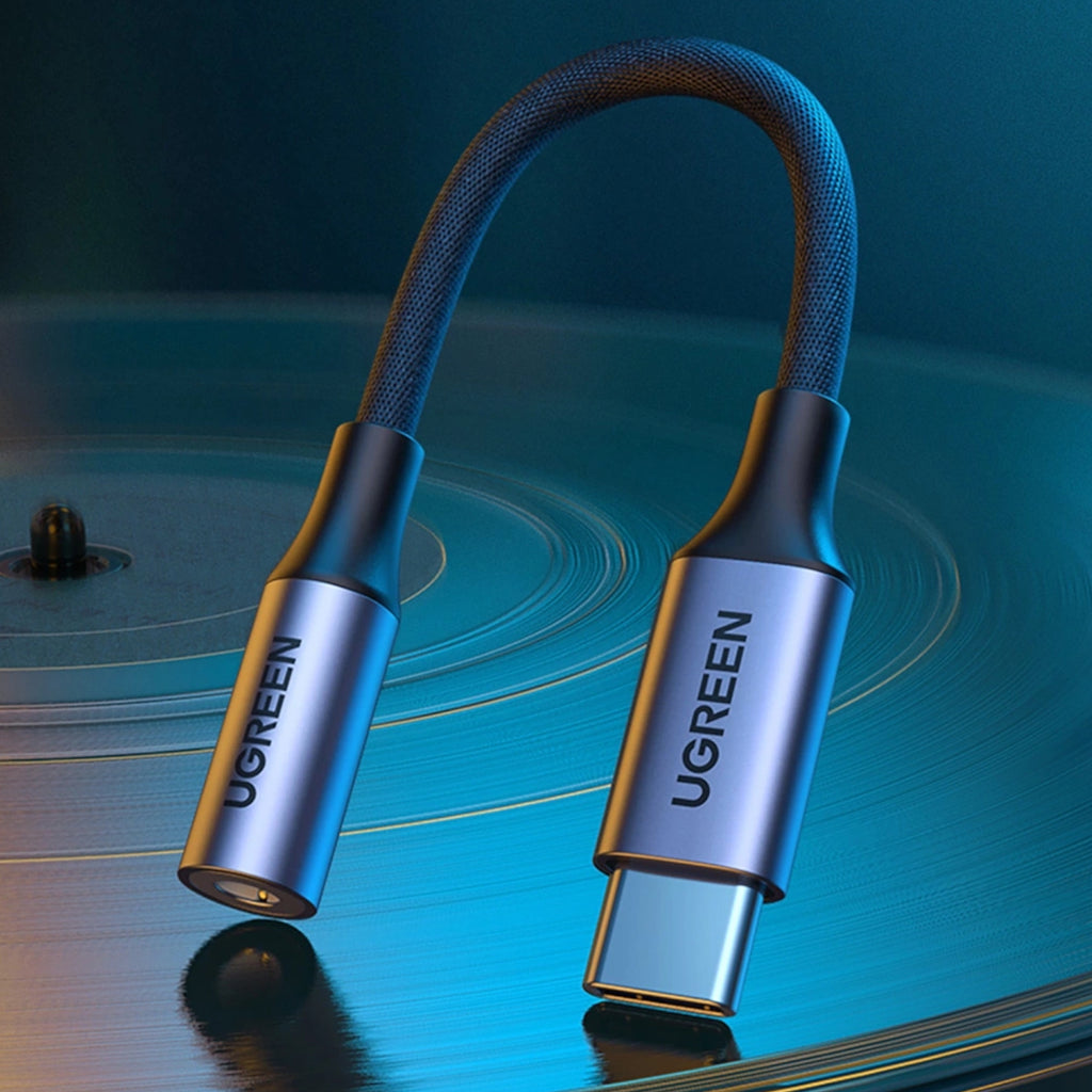 UGreen AV161 USB Type-C to 3.5mm 10cm Adapter - Wolf Media Store
