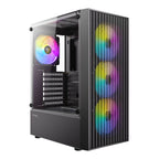 Antec AX27 RGB ELITE ATX Gaming Chassis - Black - Wolf Media Store