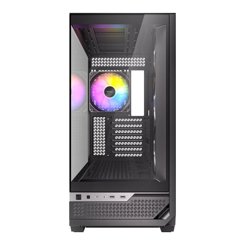 Antec C7 ARGB E-ATX Mid Tower Gaming Chassis – Black-Wolf Media Store