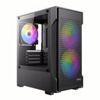 Antec VX100M ARGB Micro-ATX Mini Tower Gaming Chassis-Wolf Media Store