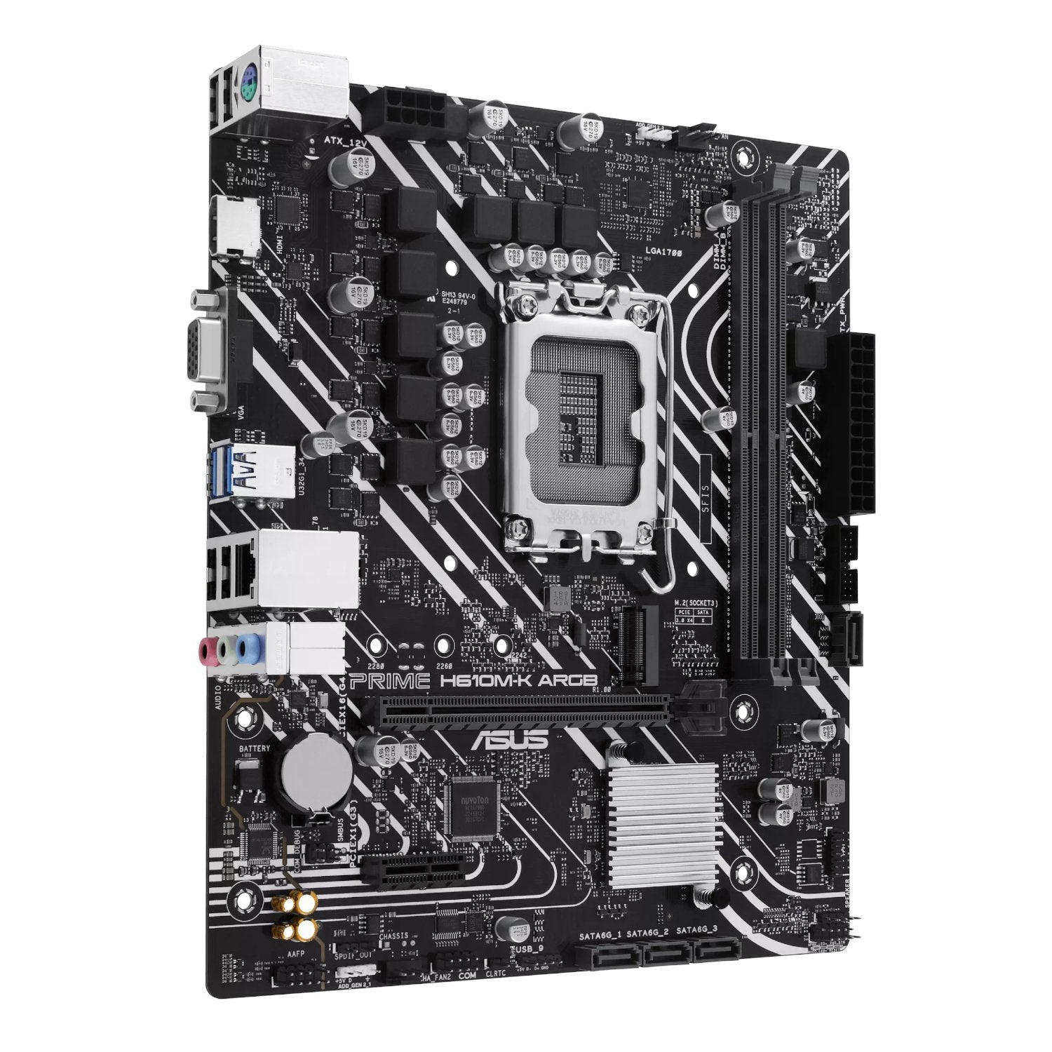 Asus PRIME H610M-K ARGB Intel LGA1700 M-ATX Motherboard