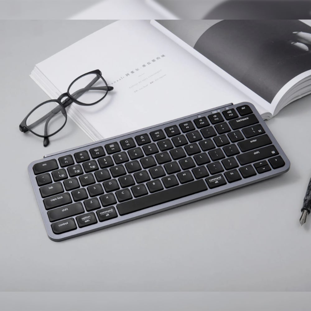 Keychron B1 Pro Ultra-Slim 75% Wireless Keyboard - Space Grey-Wolf Media Store