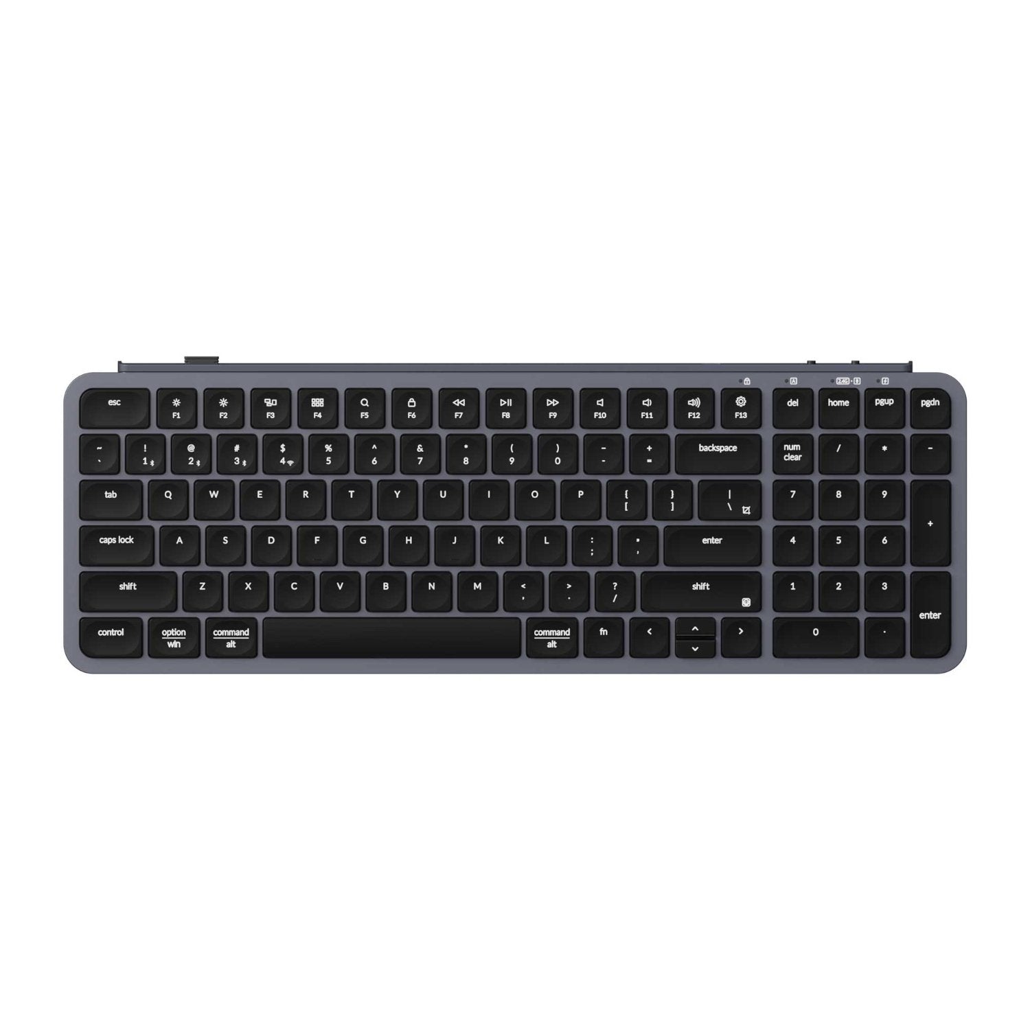 Keychron B2 Pro Ultra-Slim 96% Wireless Keyboard - Space Gray - Wolf Media Store