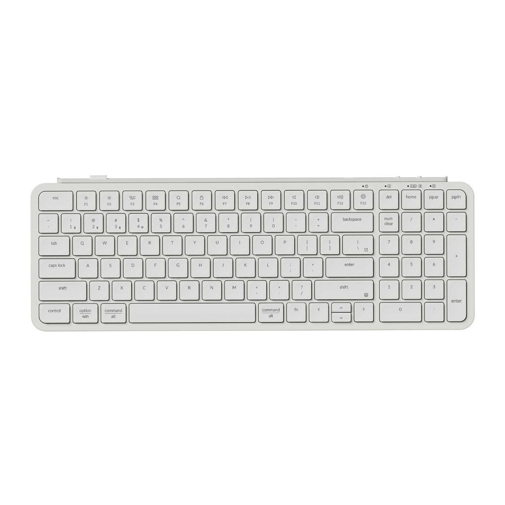 Keychron B2 Pro Ultra-Slim 96% Wireless Keyboard - Ivory White - Wolf Media Store