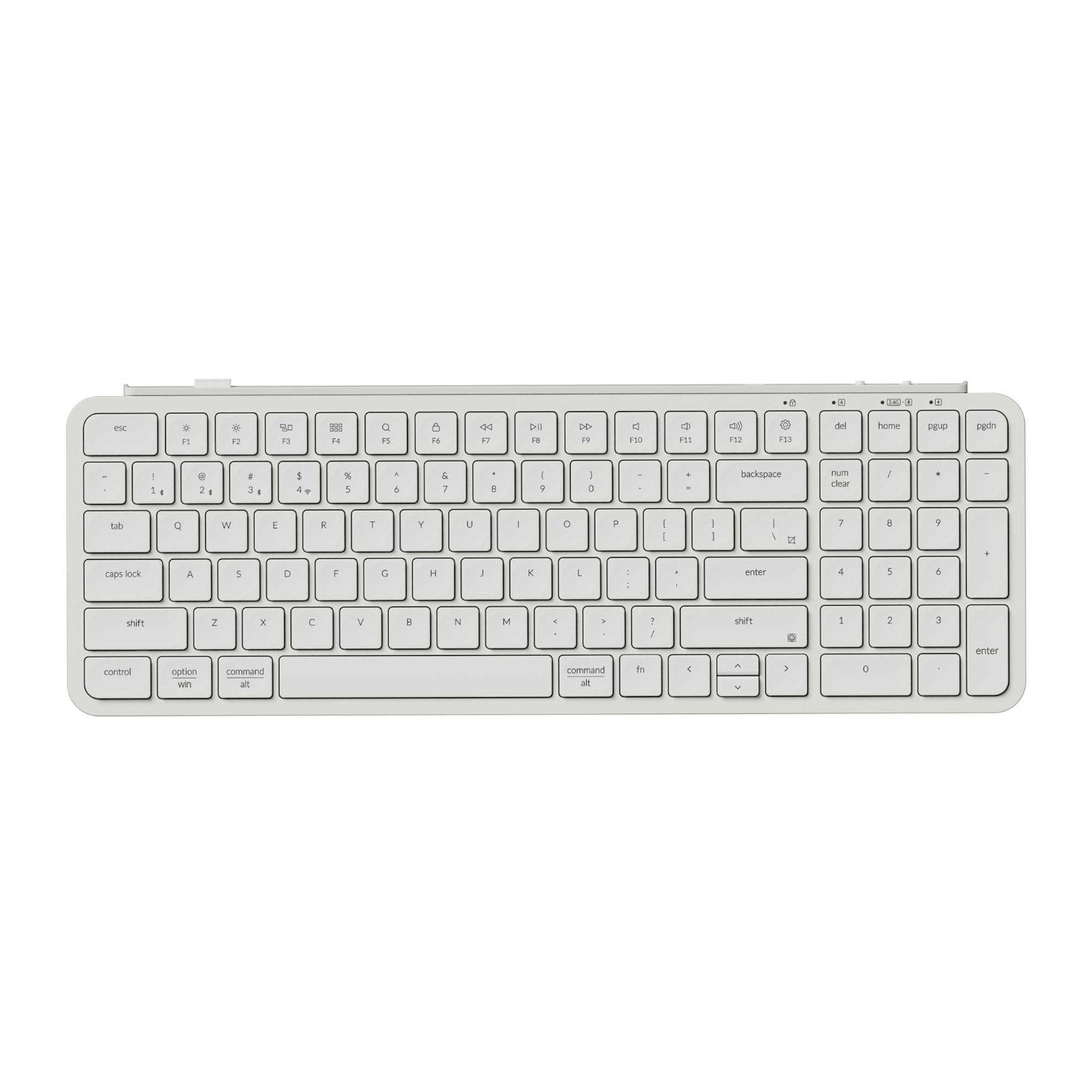 Keychron B2 Pro Ultra-Slim 96% Wireless Keyboard - Ivory White - Wolf Media Store