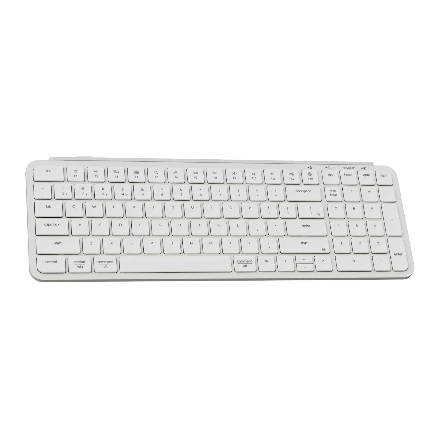 Keychron B2 Pro Ultra-Slim 96% Wireless Keyboard - Ivory White - Wolf Media Store