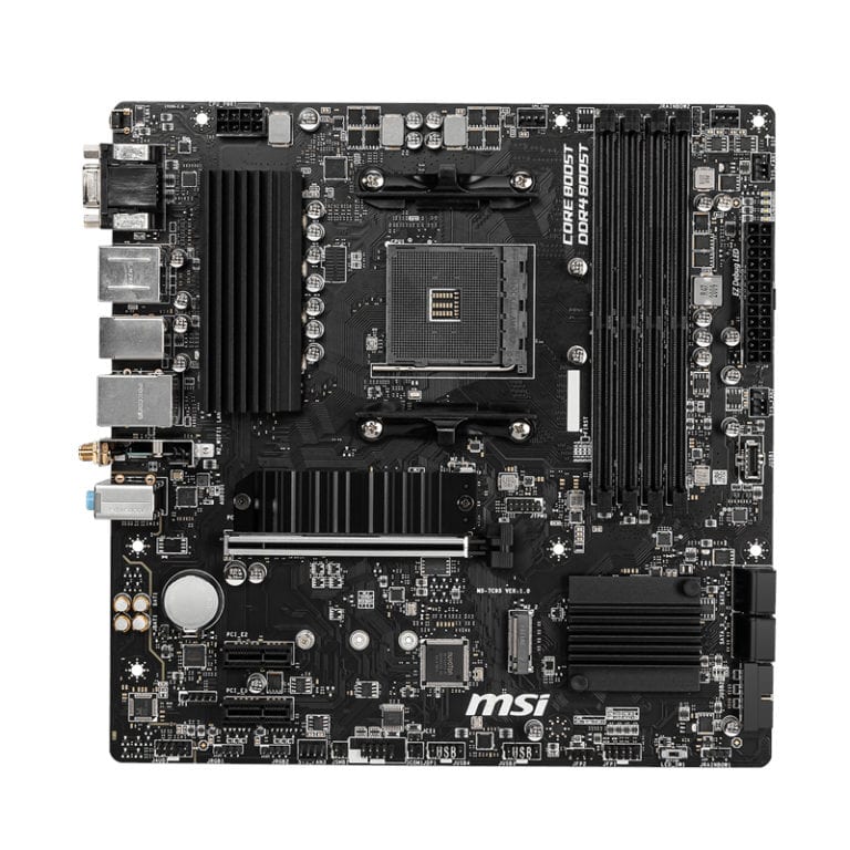 MSI B550M PRO-VDH WIFI AMD AM4 MATX Gaming Motherboard-Wolf Media Store