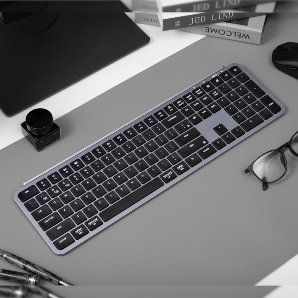 Keychron B6 Pro Ultra-Slim 100% Wireless Keyboard – Space Grey-Wolf Media Store
