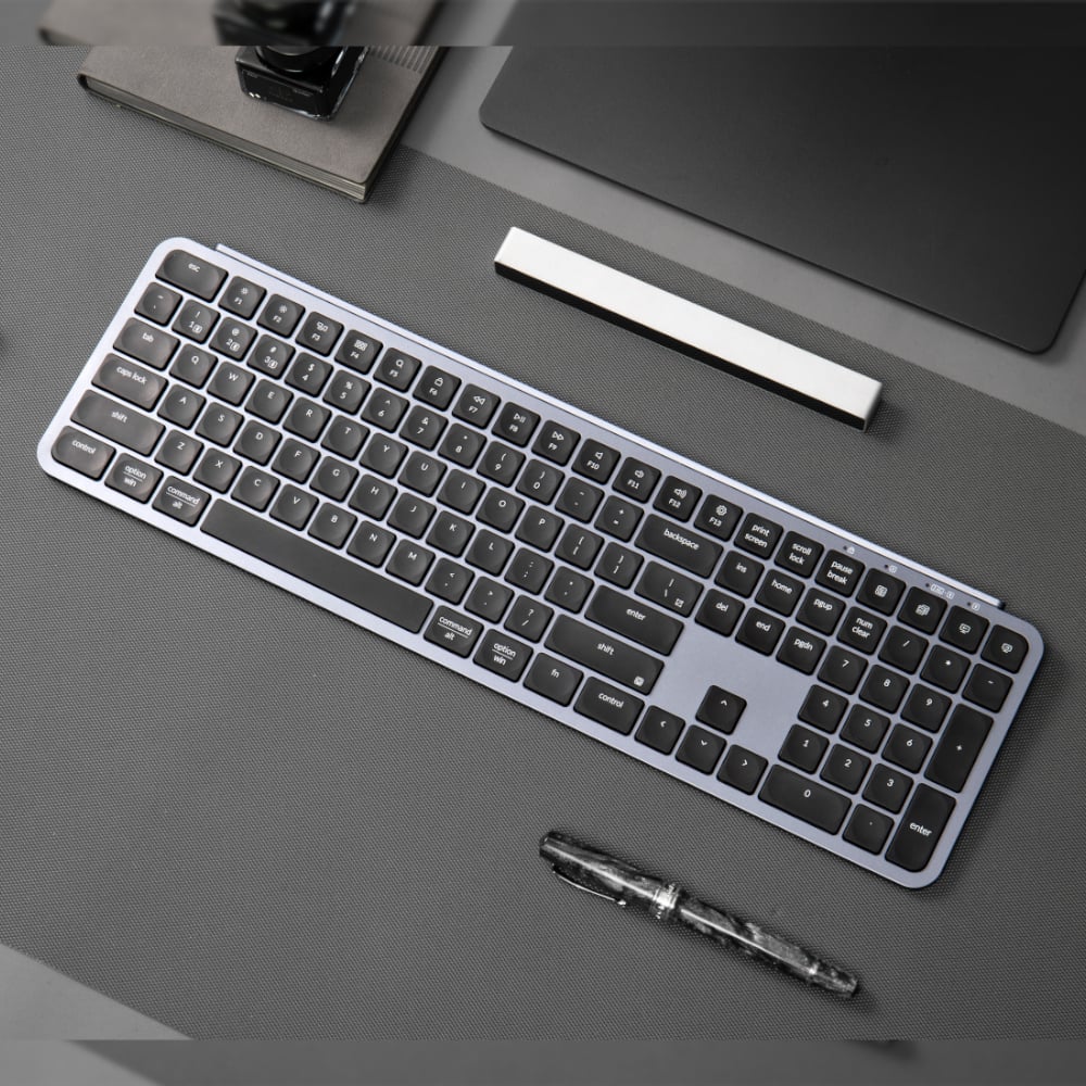 Keychron B6 Pro Ultra-Slim 100% Wireless Keyboard – Space Grey-Wolf Media Store