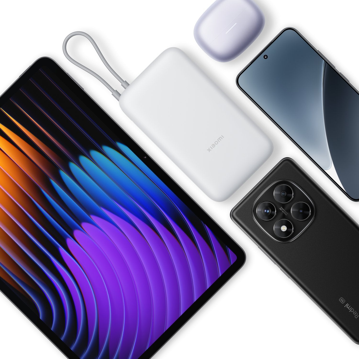 Xiaomi Power Bank 20000mAh (Integrated Cable) - Dark Gray or Light Gray