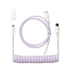 Keychron Coiled Aviator Cable - Light Purple/Straight-Wolf Media Store