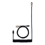 Keychron Coiled Aviator Cable - Black/Straight-Wolf Media Store