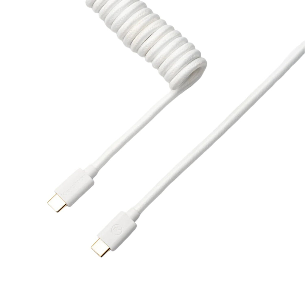 Keychron Coiled Aviator White Cable-Wolf Media Store