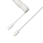 Keychron Coiled Aviator White Cable-Wolf Media Store