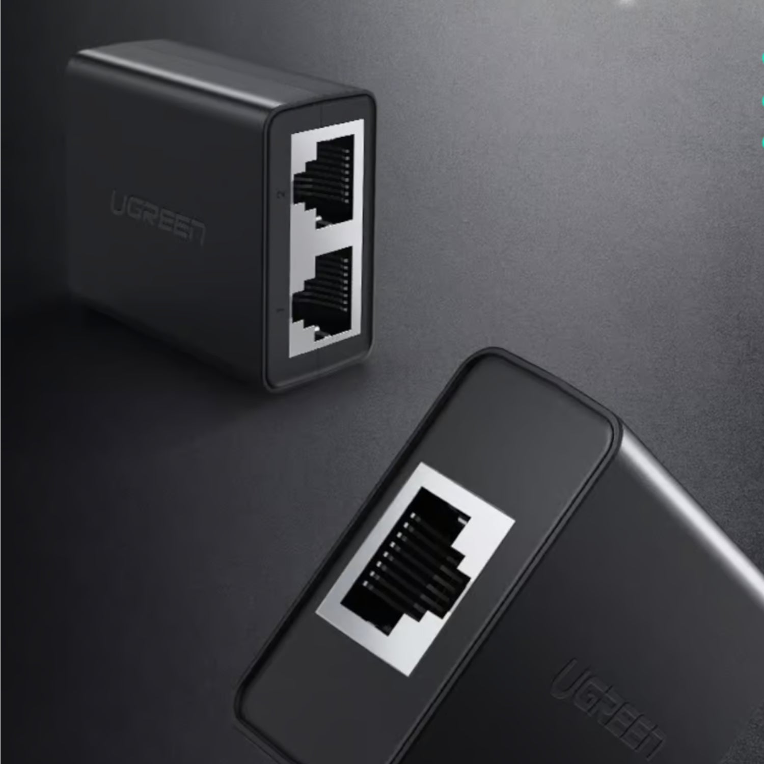 UGREEN RJ45 Splitter Adapter 2 Pack (Black) - Wolf Media Store