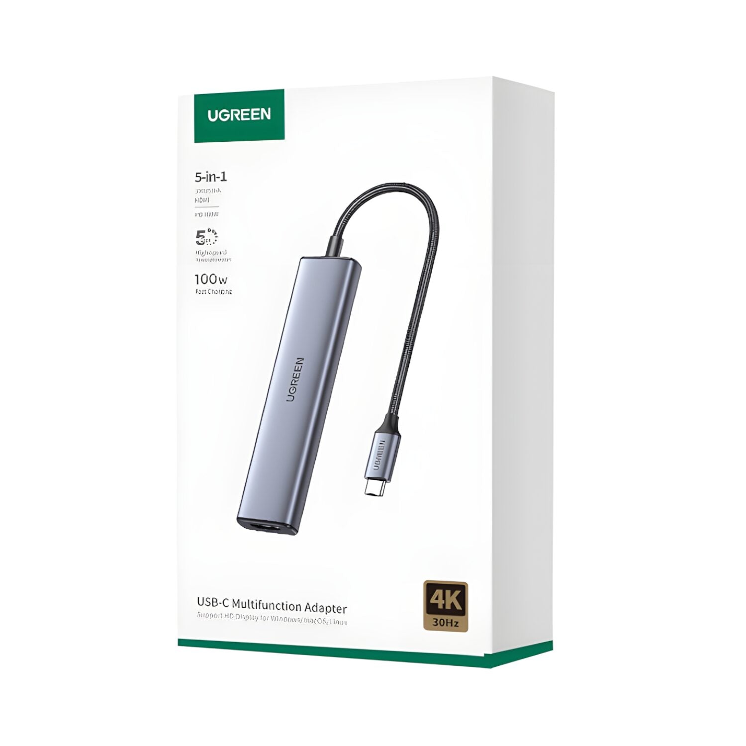 UGREEN Revodok 5-in-1 Type-C Hub | 4K HDMI | Type-C | USB3.0 | USB2.0-Wolf Media Store
