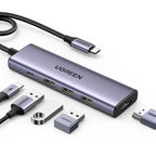 UGREEN Revodok 5-in-1 Type-C Hub | 4K HDMI | Type-C | USB3.0-Wolf Media Store