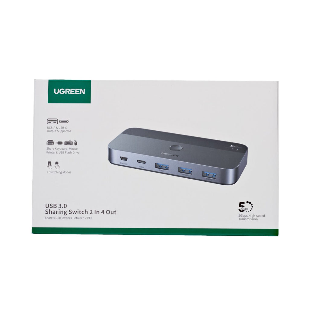 UGREEN Sharing Switch Box 2-in-4 Out - Wolf Media Store