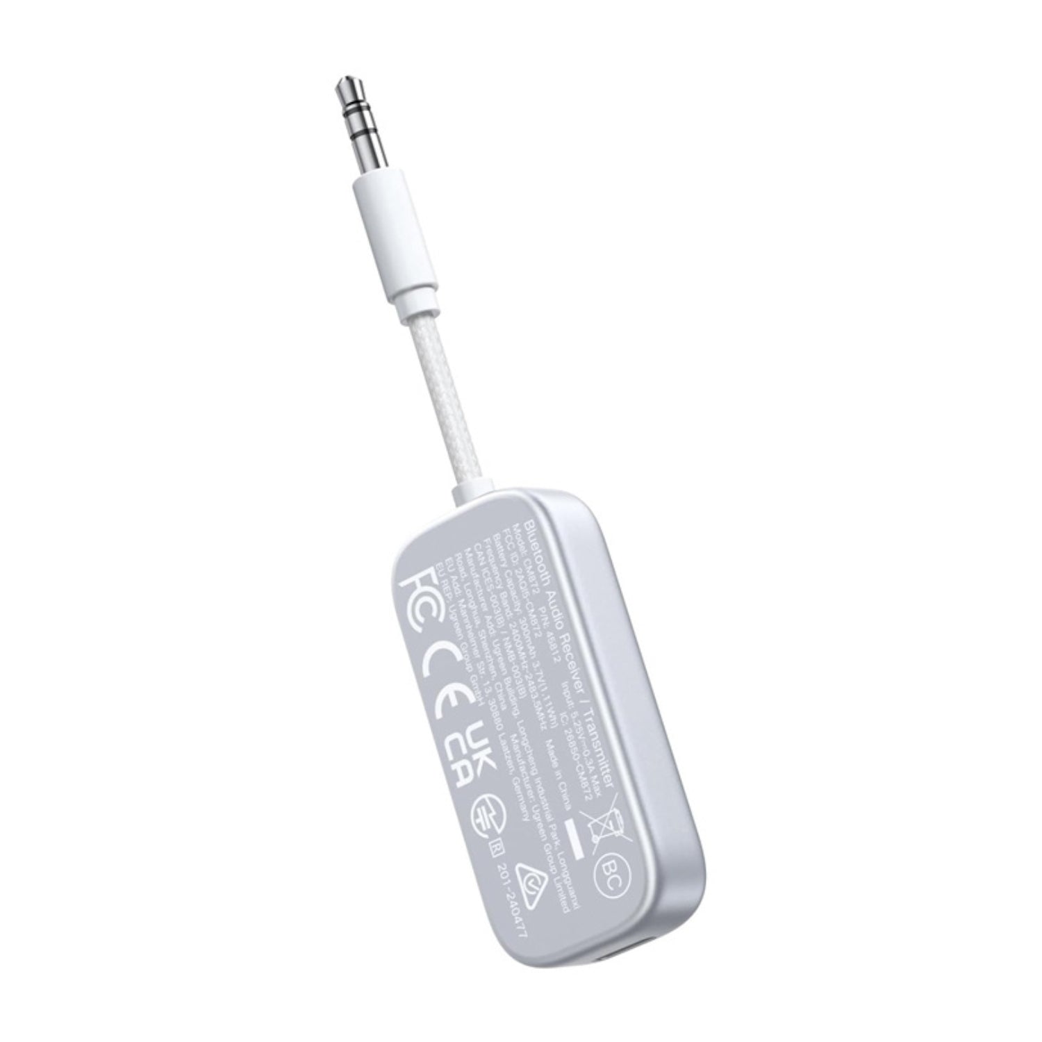UGreen 3.5mm Bluetooth 5.4 Audio Receiver/Transmitter - White - Wolf Media Store