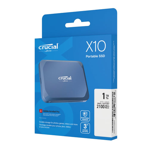 Crucial X10 1TB Type-C Portable SSD - Wolf Media Store