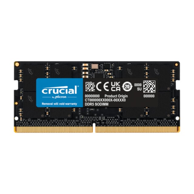 Crucial 16GB 5600MHz DDR5 SODIMM Notebook Memory-Wolf Media Store
