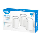 Cudy AX3000 Wi-Fi 6 Mesh Kit 3 Pack - White-Wolf Media Store