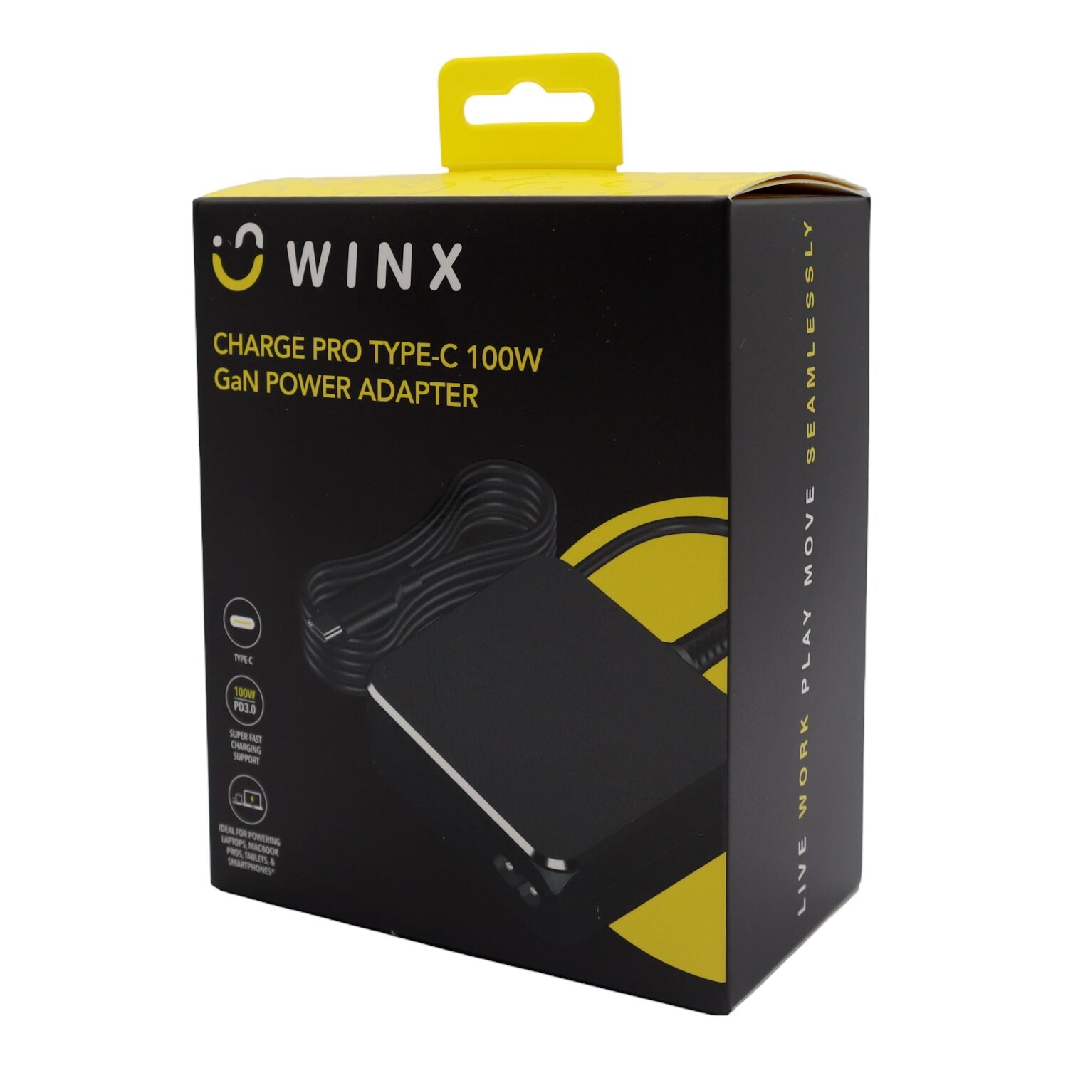 ?WINX ?CHARGE PRO TYPE-C 100W GaN POWER ADAPTER-Wolf Media Store