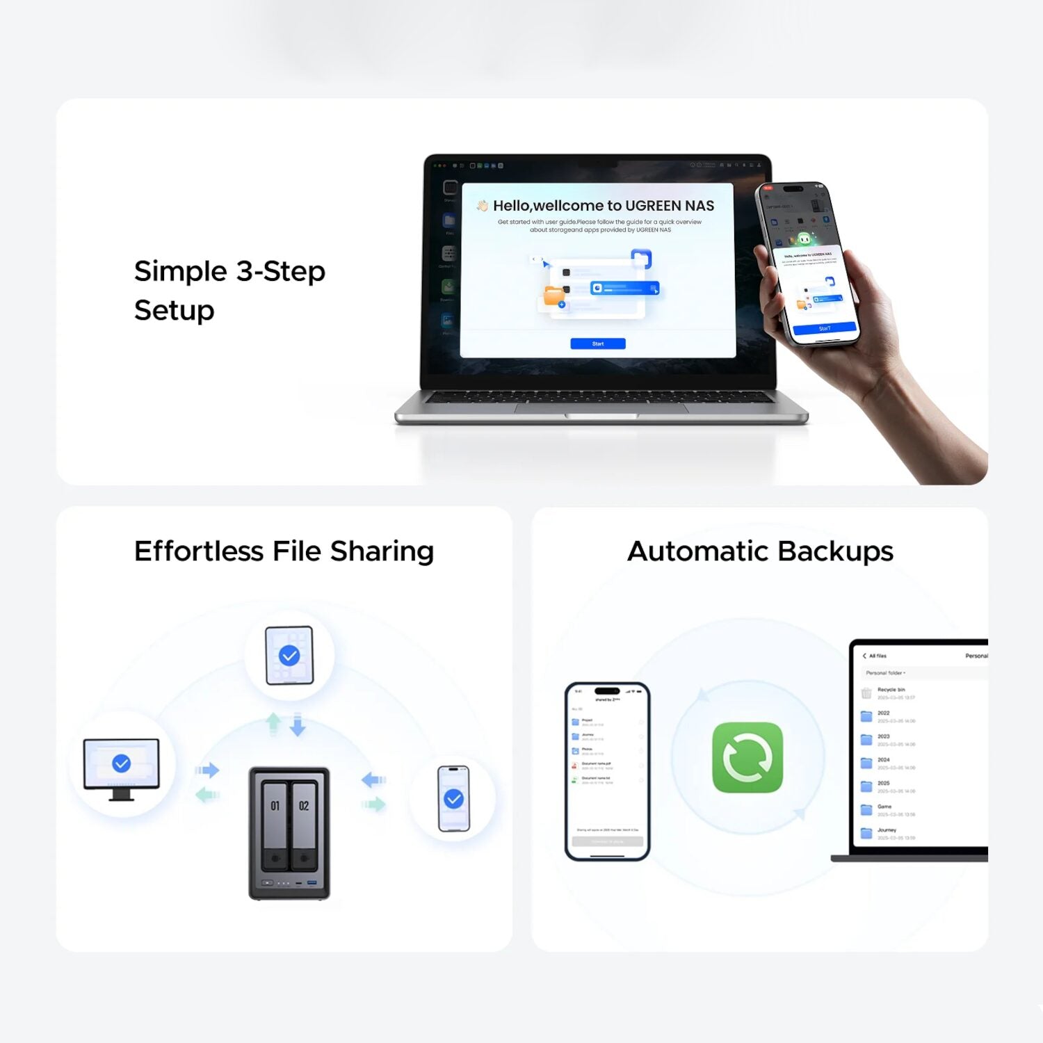 UGREEN NASync DXP2800 2 Bay NAS - Wolf Media Store