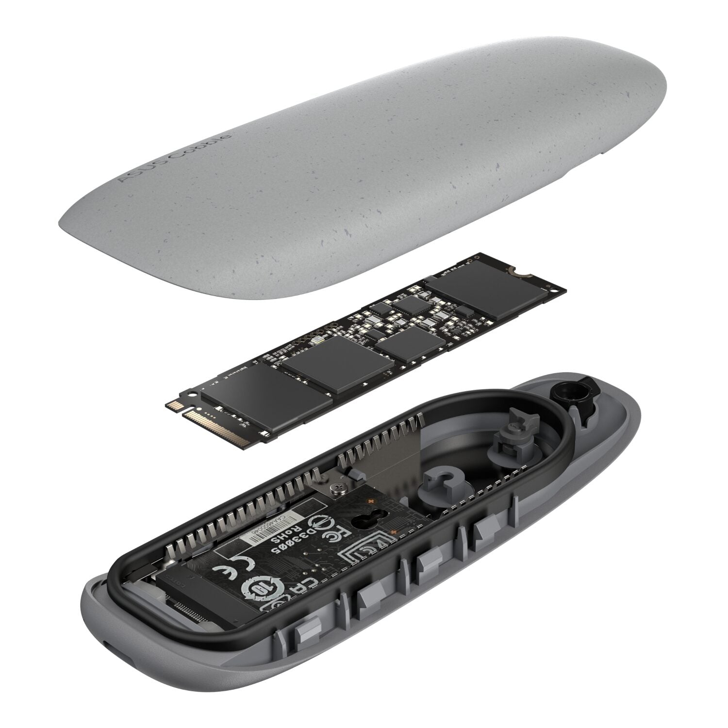 Asus Cobble M.2 SSD Enclosure - Grey