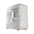 Antec FLUX Mid-Tower E-ATX Gaming Chassis Wood Front Panel - White-Wolf Media Store