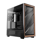 Antec FLUX ATX WOOD Mid Tower Gaming Chassis – Black-Wolf Media Store