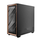Antec FLUX ATX WOOD Mid Tower Gaming Chassis – Black-Wolf Media Store