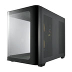 FSP S380 ARGB M-ATX Mid Tower Gaming Chassis - Black-Wolf Media Store